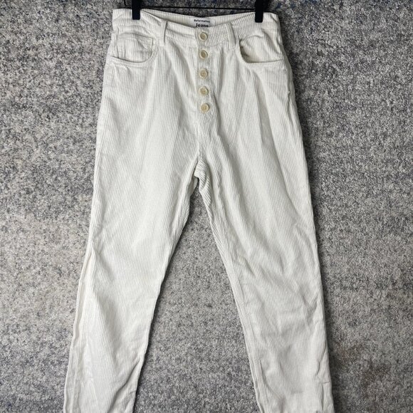 Reformation Cynthia Jeans Womens 23 High Rise Straight Corduroy Button Fly - Picture 1 of 7